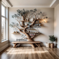 Tree Shaped Bench, Unique Garden Furniture, Outdoor Decor, Tree Design Bench, Patio Seating, Rustic Yard Decor Indoor outdoor