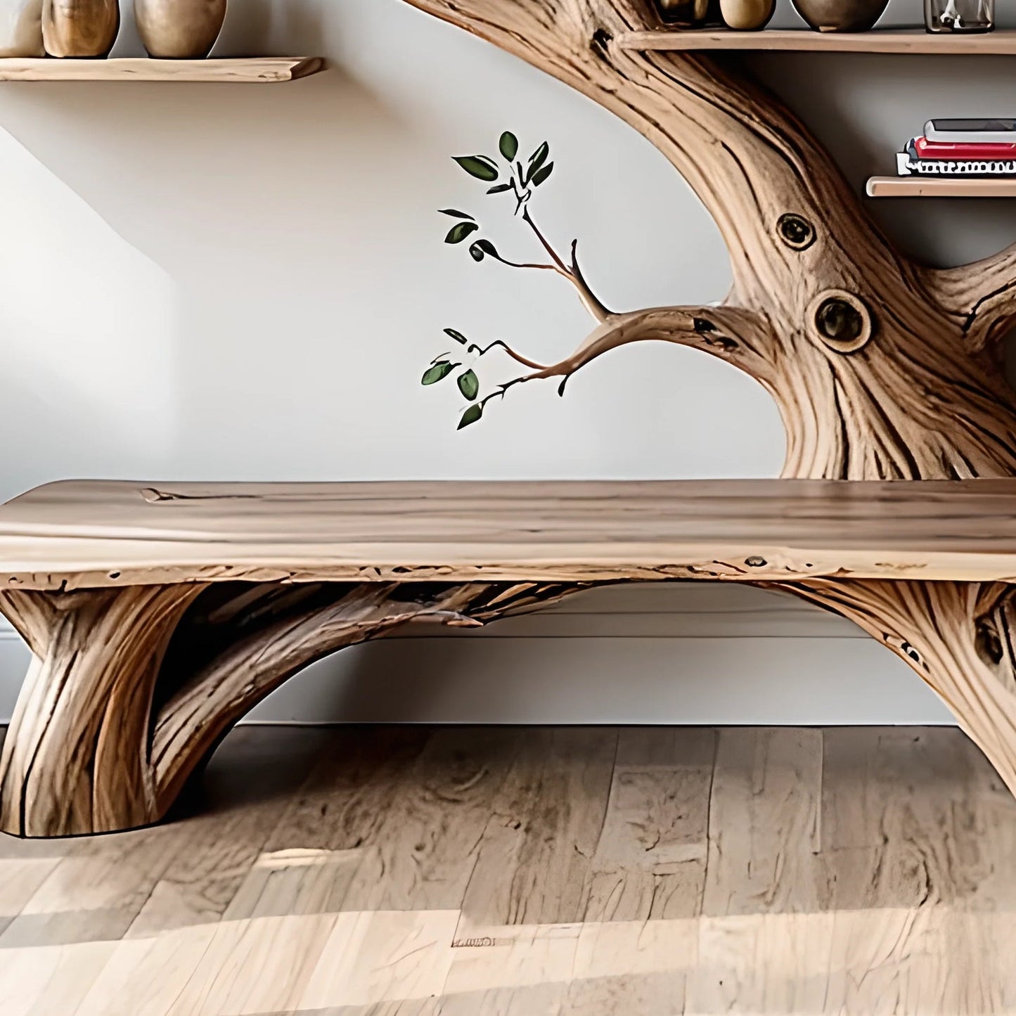 Tree Shaped Bench, Unique Garden Furniture, Outdoor Decor, Tree Design Bench, Patio Seating, Rustic Yard Decor Indoor outdoor
