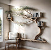 Tree branch bookshelf with stand, wall decoration bookshelf, living room decoration