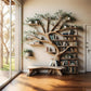 Tree Branch Shelf, Artistic Display Shelf, Natural Wall Furniture, Wooden Branch Shelf, Home Decoration library bookshelf