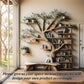 Tree Branch Shelf, Artistic Display Shelf, Natural Wall Furniture, Wooden Branch Shelf, Home Decoration library bookshelf