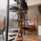 Wooden Cat Tree – Handmade Natural Branch Cat Tower – Indoor Cat Shelf Furniture – Unique Pet Tree for Living Room Decor