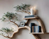 Solid Wooden Bookshelf with Tree branches