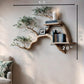 Solid Wooden Bookshelf with Tree branches
