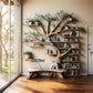 Tree Branch Shelf, Artistic Display Shelf, Natural Wall Furniture, Wooden Branch Shelf, Home Decoration library bookshelf
