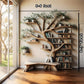 Tree Branch Shelf, Artistic Display Shelf, Natural Wall Furniture, Wooden Branch Shelf, Home Decoration library bookshelf