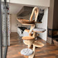 Wooden Cat Tree – Handmade Natural Branch Cat Tower – Indoor Cat Shelf Furniture – Unique Pet Tree for Living Room Decor