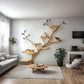 Wooden Tree Shaped Cat Tree – Handmade Natural Branch Cat Tower – Indoor Cat Shelf Furniture – Unique Pet Tree for Living Room Decor